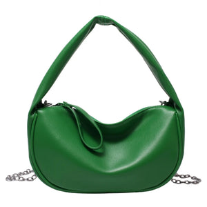 Vintage Leather Clutch Purse French Style Shoulder Bag