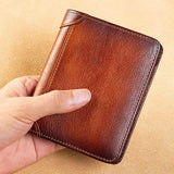 Vintage Freemasonry Theme Leather Wallet Short Purse