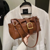 Vintage High-capacity Women's Handbag Purse 2002 PU Leather Shopping Bag