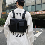 Tactical Functional Men Shoulder Bag Streetwear Adjustable Chest Vest Bags