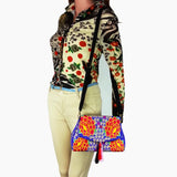 Vintage Hmong Tribal Ethnic Boho Shoulder Bag Embroidery Tapestry SYS-416B