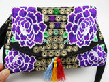 Vintage Hmong Tribal Ethnic Boho Shoulder Bag Embroidery Tapestry