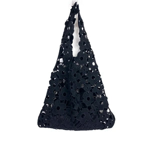 Vintage Hollow Flower Cloth Women's Bag Tote Handbags