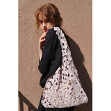 Vintage Hollow Flower Cloth Women's Bag Tote Handbags
