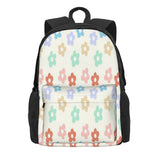 Vintage Flower Backpack Men Women School Anime Bag