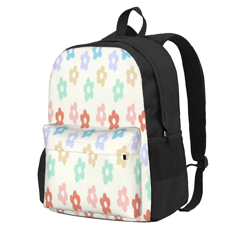 Vintage Flower Backpack Men Women School Anime Bag