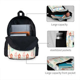 Vintage Flower Backpack Men Women School Anime Bag