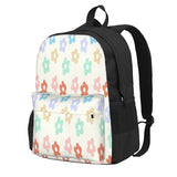 Vintage Flower Backpack Men Women School Anime Bag