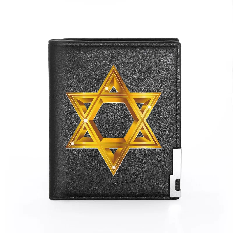 Vintage Judaism Symbol Wallet Slim Credit Card Holders Money Bag