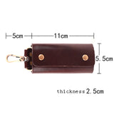 Vintage Leather Key Wallet Men Key Case Bag Pouch Keychain Covers