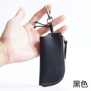 Vintage Leather Key Wallet Keychain Key Organizer