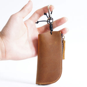 Vintage Leather Key Wallet Keychain Key Organizer