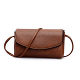 Vintage PU Leather Cross-body Clutch Bag for Women