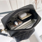 Vintage Lingge Embroidery Crossbody Bag for Women