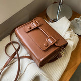 Vintage Ladies Messenger Bags Satchels Pu Leather Women's Shoulder Bag
