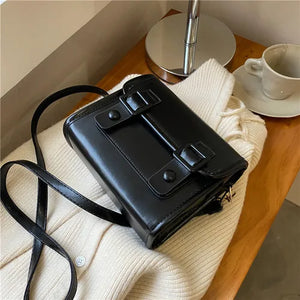 Vintage Ladies Messenger Bags Satchels Pu Leather Women's Shoulder Bag
