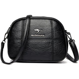 Vintage Women's Leather Messenger Bag Anti Theft Shoulder Bag