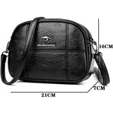 Vintage Women's Leather Messenger Bag Anti Theft Shoulder Bag