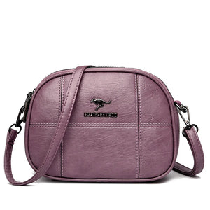 Vintage Women's Leather Messenger Bag Anti Theft Shoulder Bag