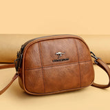 Vintage Women's Leather Messenger Bag Anti Theft Shoulder Bag