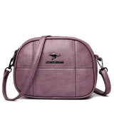 Vintage Women's Leather Messenger Bag Anti Theft Shoulder Bag