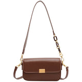 Vintage Ladies Wide Strap Flap Handbags Fall Winter Shoulder Armpit Purses