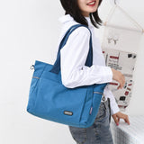 Vintage Lady's Bag High Top-handle Nylon Travel Bags Large Capacity