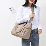Vintage Lady's Bag High Top-handle Nylon Travel Bags Large Capacity