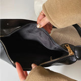 Vintage Ladies Solid Messenger Bag Crossbody Shoulder Bag