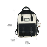 Vintage Laptop Backpack Unisex College Bag Large Capacity Stylish Rucksack