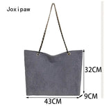 Vintage Large Capacity Nylon Shoulder Bag for Women Tote Bag