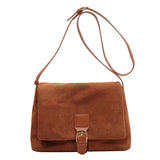 Vintage Large Capacity Women Shoulder Bags Lady Handbag Soft Suede Crossbody Bag