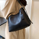 Vintage Women's Shoulder Bag Soft Pu All-match Large Capacity Commuting