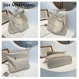 Vintage Large Women Shoulder Messenger Bags Soft Leather Casual Shopper Bag