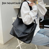 Vintage Large Women Shoulder Messenger Bags Soft Leather Casual Shopper Bag