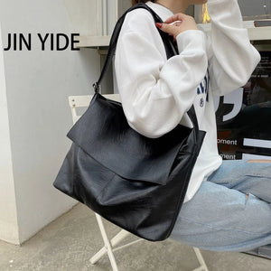 Vintage Women Shoulder Messenger Bag Soft Leather Casual Shopper Bag