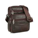 Vintage Leather Crossbody Bag for Men