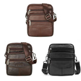 Vintage Leather Crossbody Bag Men Casual Single Shoulder Bag Male Small Messenge