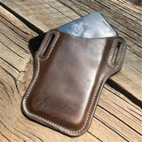 Men's Vintage Leather Fanny Pack for iPhone