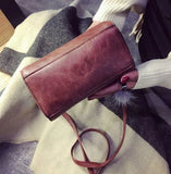 Vintage Leather Female Top-handle Bags Small Women Handbag