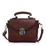 Vintage Leather Female Top-handle Bags Small Women Handbag