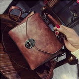 Vintage Leather Female Top-handle Bags Small Women Handbag