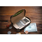 Vintage Leather Key Holder Men Women Keychain Wallet Chain Car Key Holder Zipper
