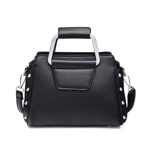 Vintage Leather Messenger Bag with Women's Tricolor Tassel Bag