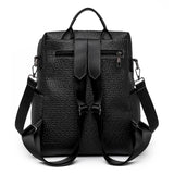 Vintage Leather Women Backpack School Bag College Girl Shoulder Bags
