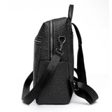 Vintage Leather Women Backpack School Bag College Girl Shoulder Bags