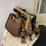 Vintage Leather Women's Shoulder Crossbody Bag For Purses