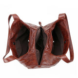 Large Capacity Tote Bags Vintage Leather Handbags