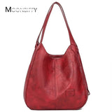 Vintage Leather Tote Bags for Women Large Capacity Sac A Main