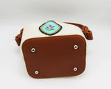 Vintage Linon Hmong Tribal Ethnic Boho Shoulder Bag St-021